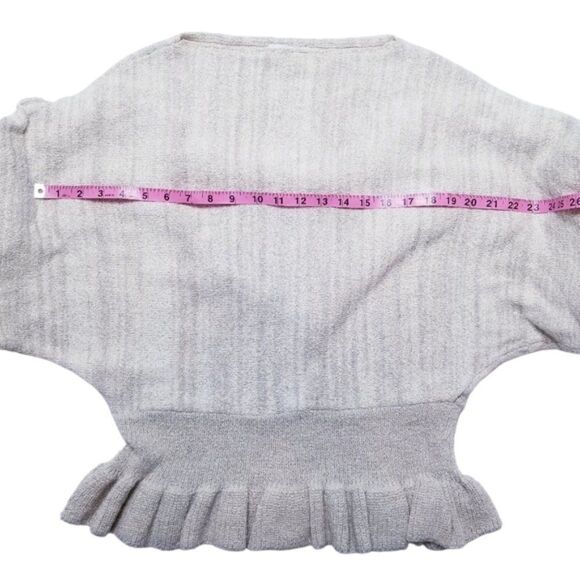 Mango Womens Dropwaist Boatneck Ruffle Sweater Size 4 Small - Picture 6 of 10